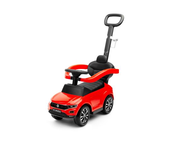 Masinuta ride-on cu maner parental Toyz Volkswagen T-ROC Rosie, Culoare: Rosu
