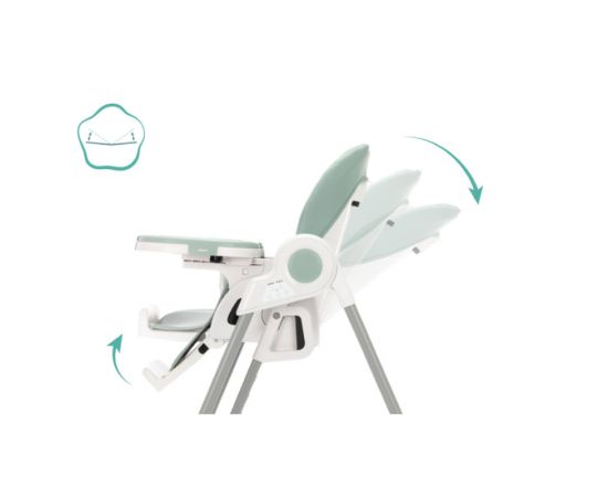 Scaun inalt pentru masa, leagan muzical, Henry menta Fillikid, Culoare: Turquoise,poza 4