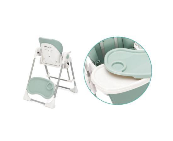 Scaun inalt pentru masa, leagan muzical, Henry menta Fillikid, Culoare: Turquoise,poza 5