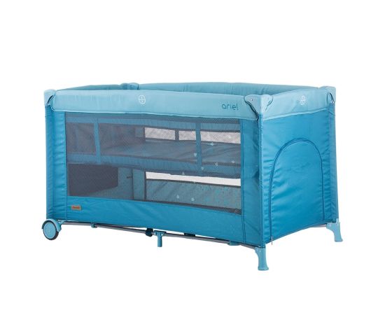 Patut pliabil Chipolino Ariel atlantic, Culoare: Albastru, Dimensiuni: 120x60,poza 2
