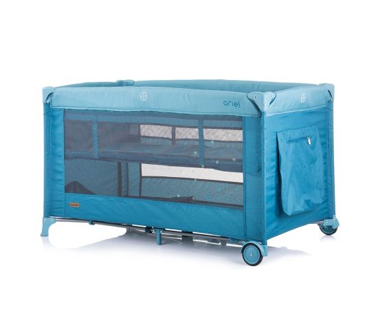 Patut pliabil Chipolino Ariel atlantic, Culoare: Albastru, Dimensiuni: 120x60,poza 3
