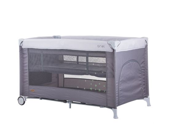 Patut pliabil Chipolino Ariel platinum, Culoare: Gri, Dimensiuni: 120x60