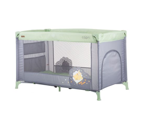 Patut pliabil Chipolino Capri avocado, Culoare: Verde, Dimensiuni: 120x60