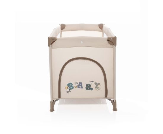Patut pliant 1 nivel ZOPA Caravan Baby Beige, Culoare: Crem, Dimensiuni: 120x60,poza 5