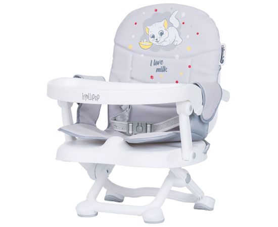 Inaltator scaun de masa Chipolino Lollipop platinum, Culoare: Alb/Gri