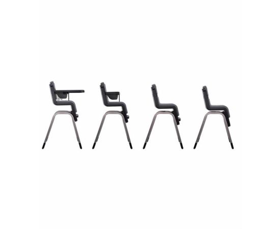 Scaun de masa Zaaz Pewter Nuna, Culoare: Negru,poza 4