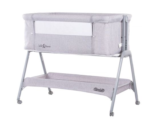 Patut Co-Sleeper Chipolino Sweet Dreams grey, Culoare: Gri