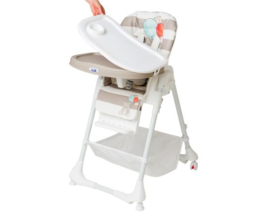 Scaun de masa Juju Eat&Joy, Brown Bear, Culoare: Crem,poza 3