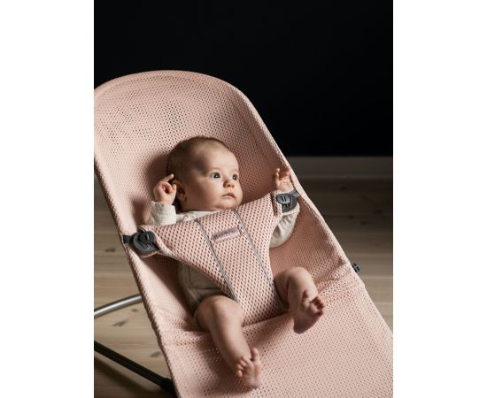 Balansoar Bliss Pearly Pink, Mesh BabyBjorn, Culoare: Crem,poza 3