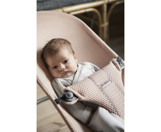 Balansoar Bliss Pearly Pink, Mesh BabyBjorn, Culoare: Crem,poza 4
