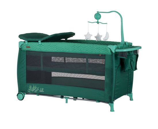 Patut pliabil Chipolino Bella avocado, Culoare: Verde, Dimensiuni: 120x60,poza 2