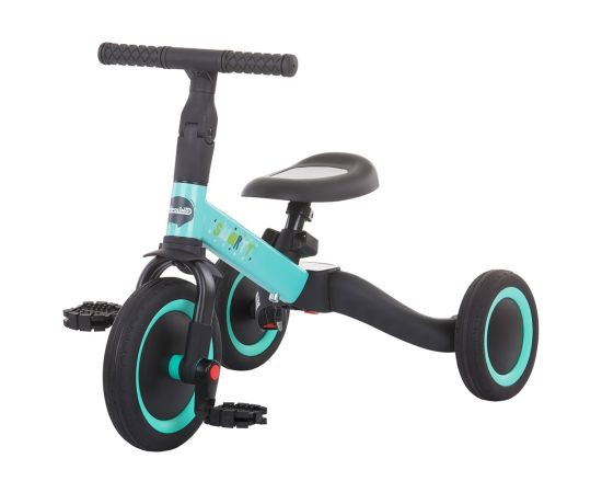 Tricicleta si bicicleta Chipolino Smarty 2 in 1 mint, Culoare: Turquoise