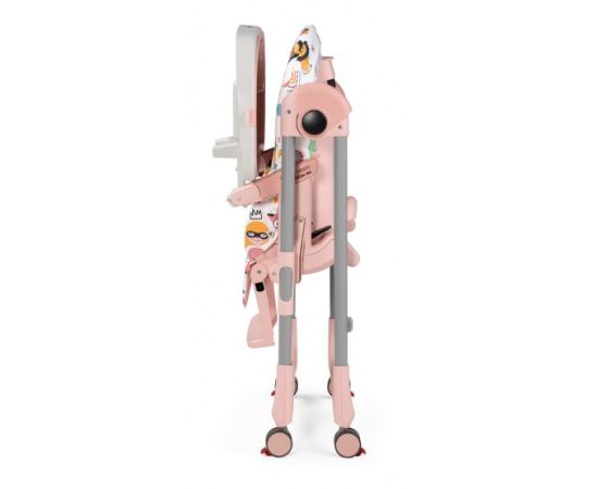 Scaun de masa 2 in 1 Peg Perego Prima Pappa Zero Follow Me, 0-15 Kg, Super Girl, Culoare: Roz,poza 3