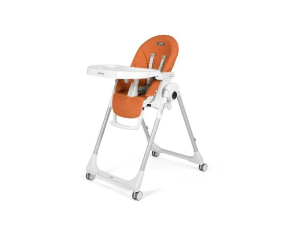 Scaun de masa 2 in 1 Peg Perego Prima Pappa Zero Follow Me, 0-15 Kg, Wonder Orange, Culoare: Portocaliu