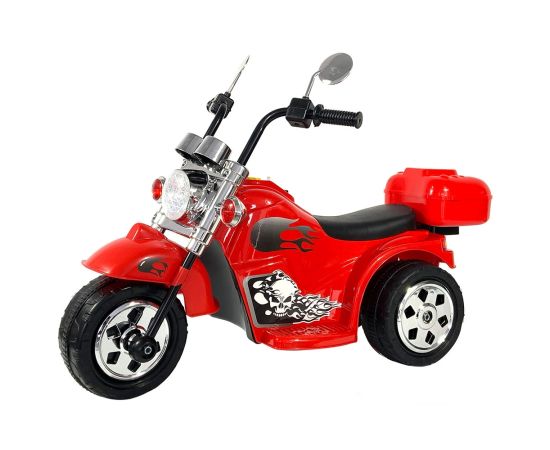 Motocicleta electrica Chipolino Chopper red, Culoare: Rosu, Capacitate acumulator: 6V