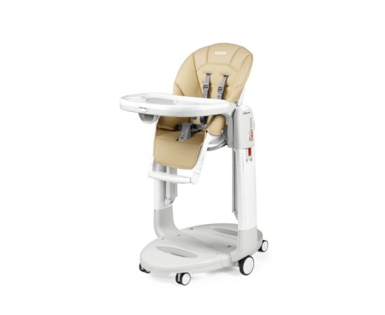 Scaun de masa 3 in 1 Peg Perego Tatamia Follow Me, 0-15 Kg, Paloma, Bej, Culoare: Crem