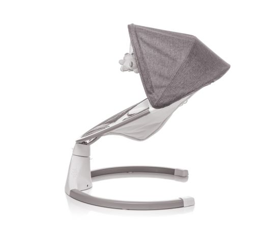 Leagan electric cu telecomanda 4Baby ROCK'N RELAX Gri, Culoare: Gri deschis,poza 4