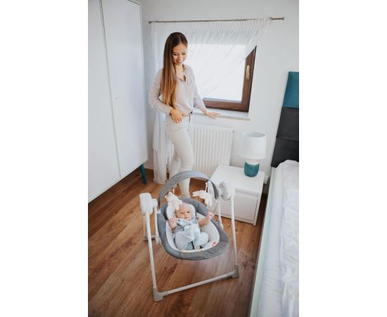 Leagan electric 4Baby SWING Gri, Culoare: Gri deschis,poza 5