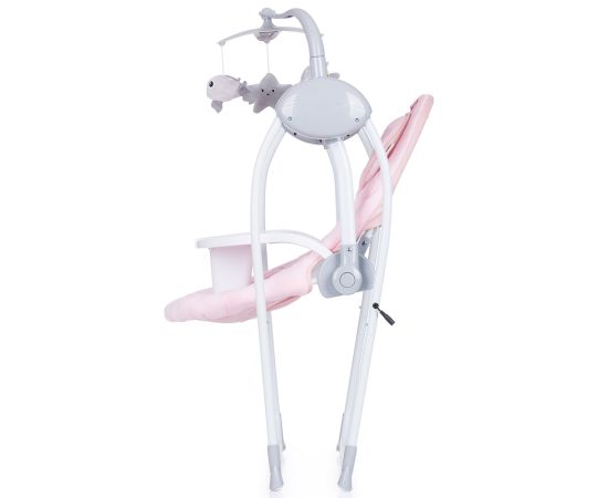 Leagan electric si balansoar Chipolino Nux blush, Culoare: Roz,poza 4