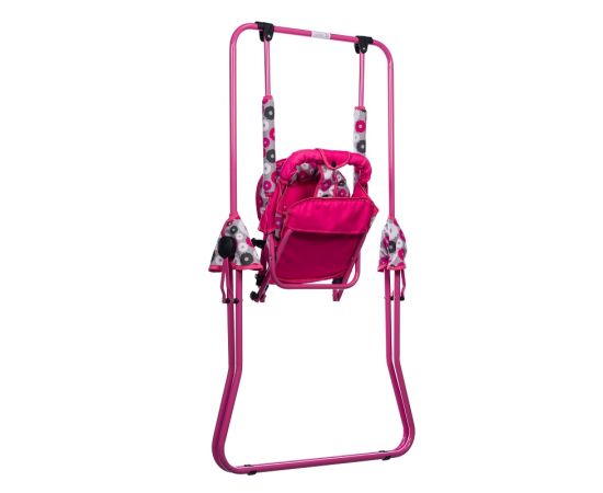 Leagan pentru copii, Top Kids, pentru interior si exterior, Pink Flowers, Culoare: Roz,poza 3