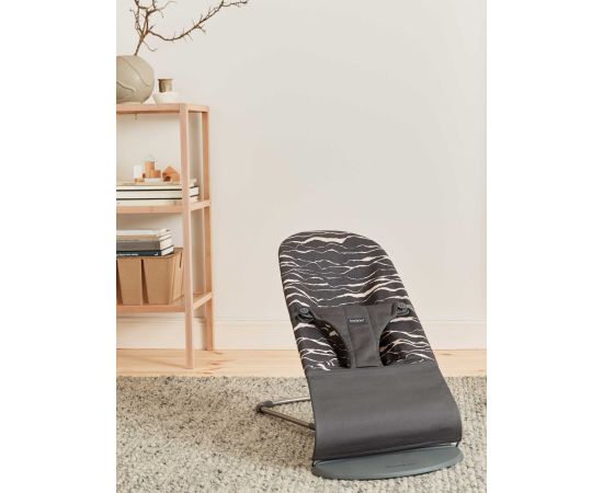 Balansoar BabyBjorn Bliss Anthracite/Landscape Bumbac - Editie Limitata, Culoare: Gri,poza 5