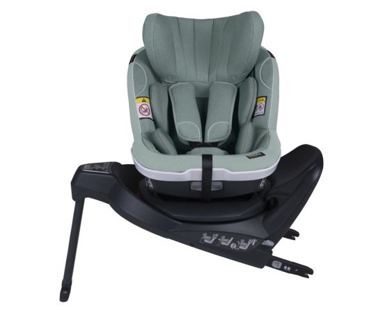 Scaun auto BeSafe iZi Turn i-Size Sea Green Mélange, Culoare: Verde, Grupa: 61-105cm (4luni - 4ani)