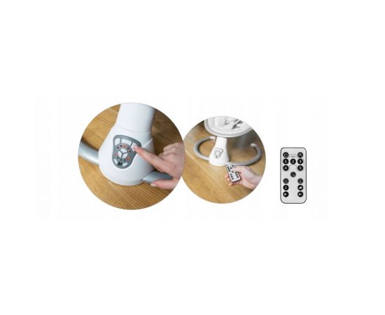 Leagan electric cu vibratii, muzica si jucarii Ricokids 705000, Gri,poza 4