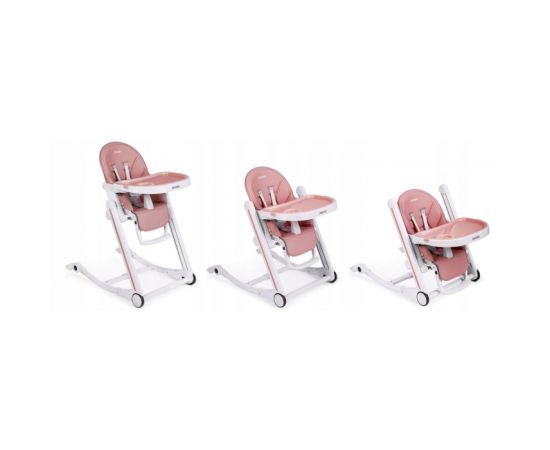 Scaun de masa cu roti Ricokids Tugo - Roz, Culoare: Roz,poza 2