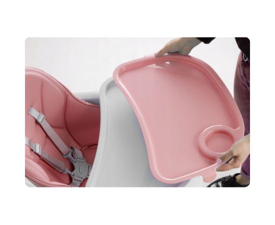 Scaun de masa cu roti Ricokids Tugo - Roz, Culoare: Roz,poza 5