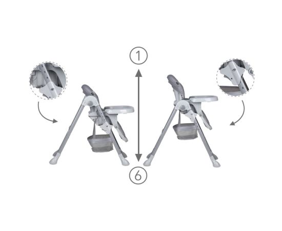 Scaun de masa Kidwell Ami Grey, Culoare: Gri,poza 8
