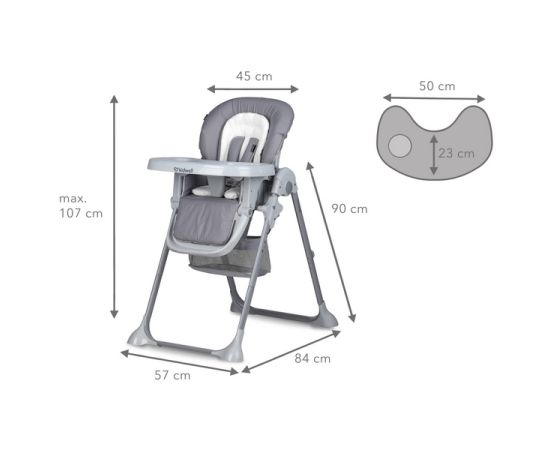 Scaun de masa Kidwell Ami Grey, Culoare: Gri,poza 10