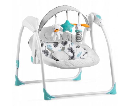 Leagan electric cu muzica Ricokids 7326 - Turcoaz, Culoare: Turquoise