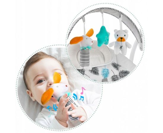 Leagan electric cu muzica Ricokids 7326 - Turcoaz, Culoare: Turquoise,poza 3