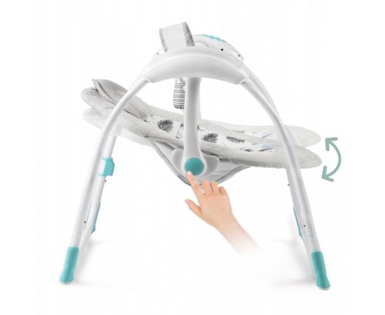 Leagan electric cu muzica Ricokids 7326 - Turcoaz, Culoare: Turquoise,poza 4