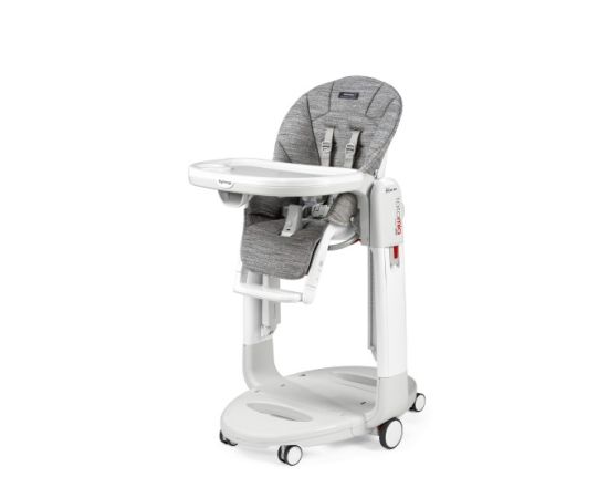 Scaun de masa 3 in 1 Peg Perego Tatamia Follow Me, 0-15 Kg, WonderGrey, Gri, Culoare: Gri