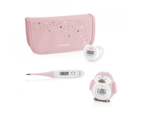 Set termometre Thermokit Rose Miniland Baby, Culoare: Roz