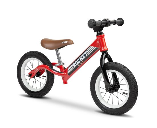 Bicicleta fara pedale Toyz ROCKET Red, Culoare: Rosu