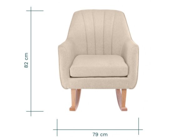 Fotoliu pentru alaptat 2 in 1 Noah - Stone Tutti Bambini, Culoare: Crem,poza 11