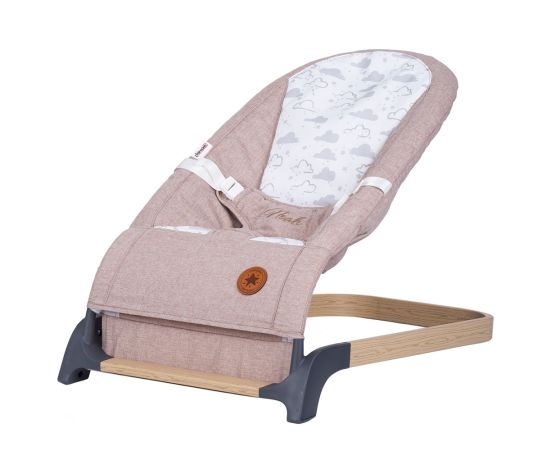 Scaunel balansoar Chipolino Noah humus wood, Culoare: Crem