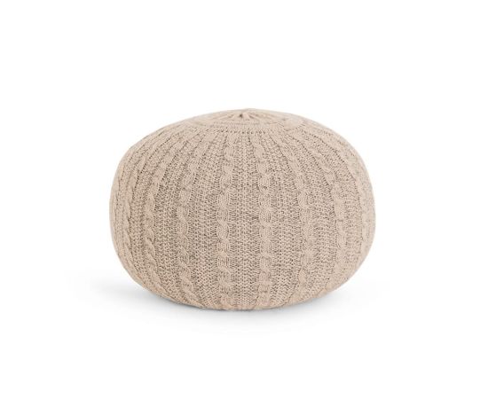 Fotoliu Pouffe Stone Tutti Bambini, Culoare: Crem