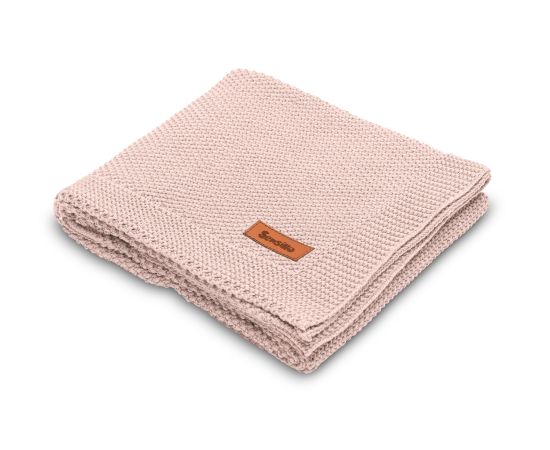 Paturica de bumbac tricotata Sensillo 100x80 cm Roz, Culoare: Roz