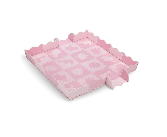 Covoras de joaca Puzzle 150x150 cm, Momi Zawi - Pink, Culoare: Roz
