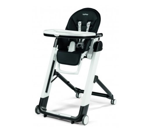 Scaun de masa Prima Pappa Zero Peg Perego, Follow Me Licorice, Culoare: Alb/Negru