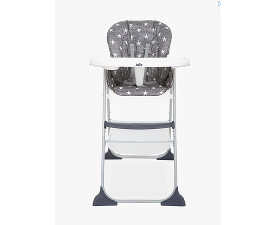 Scaun de masa Mimzy Snacker Twinkle Linen Joie, Culoare: Alb/Gri,poza 3