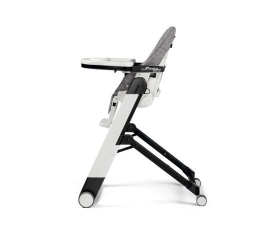 Scaun De Masa 2 in 1 Peg Perego, Siesta Follow Me, Wonder Grey, 0 - 15 Kg, Culoare: Alb/Gri,poza 2
