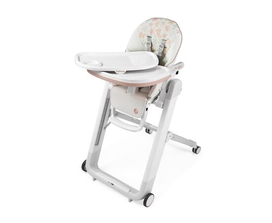 Scaun de masa 2 in 1 Peg Perego Siesta Follow Me, Aquarelle, Culoare: Roz,poza 2