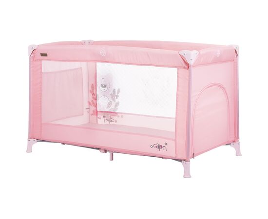 Patut pliabil Chipolino Capri rose water, Culoare: Roz, Dimensiuni: 120x60