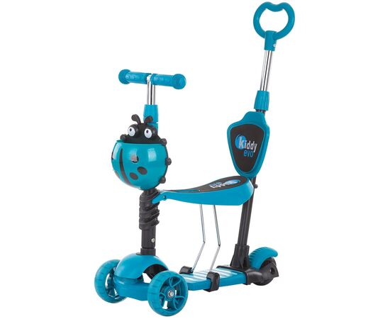 Trotineta Chipolino Kiddy Evo 3 in 1 cu maner ocean, Culoare: Turquoise