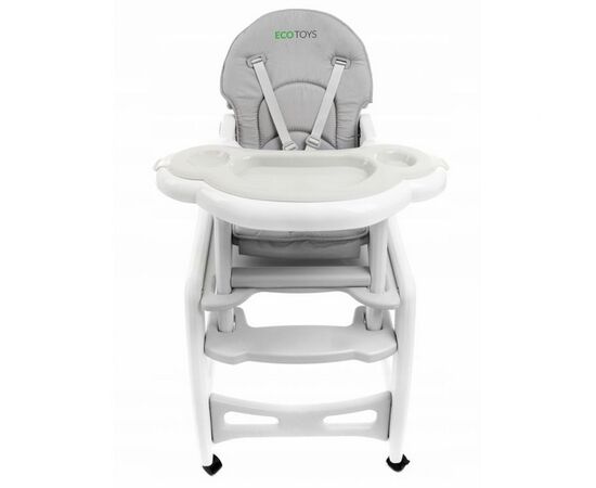 Scaun de masa 3 in 1 Ecotoys HC-223 Gri, Culoare: Gri,poza 2