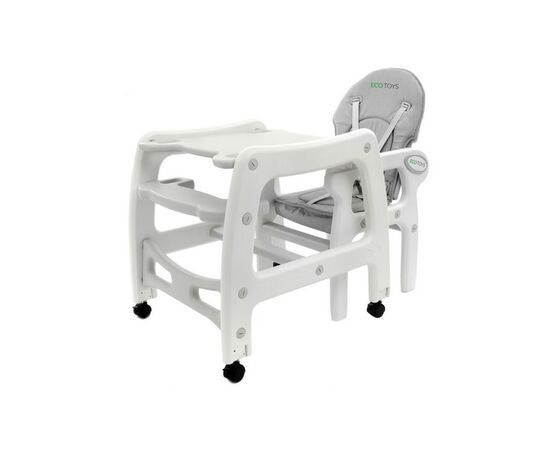 Scaun de masa 3 in 1 Ecotoys HC-223 Gri, Culoare: Gri,poza 4